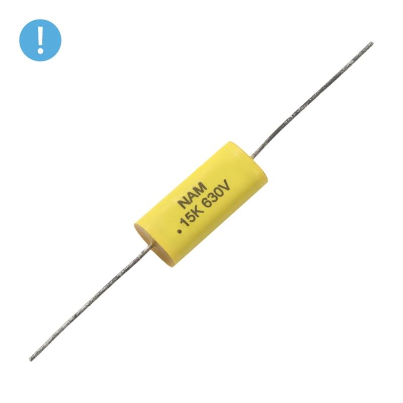 خازن پروپیلن صوتی 150nF / 630V آکسیال