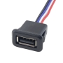 کانکتور USB-A مادگی روپنلی با قابلیت انتقال دیتا