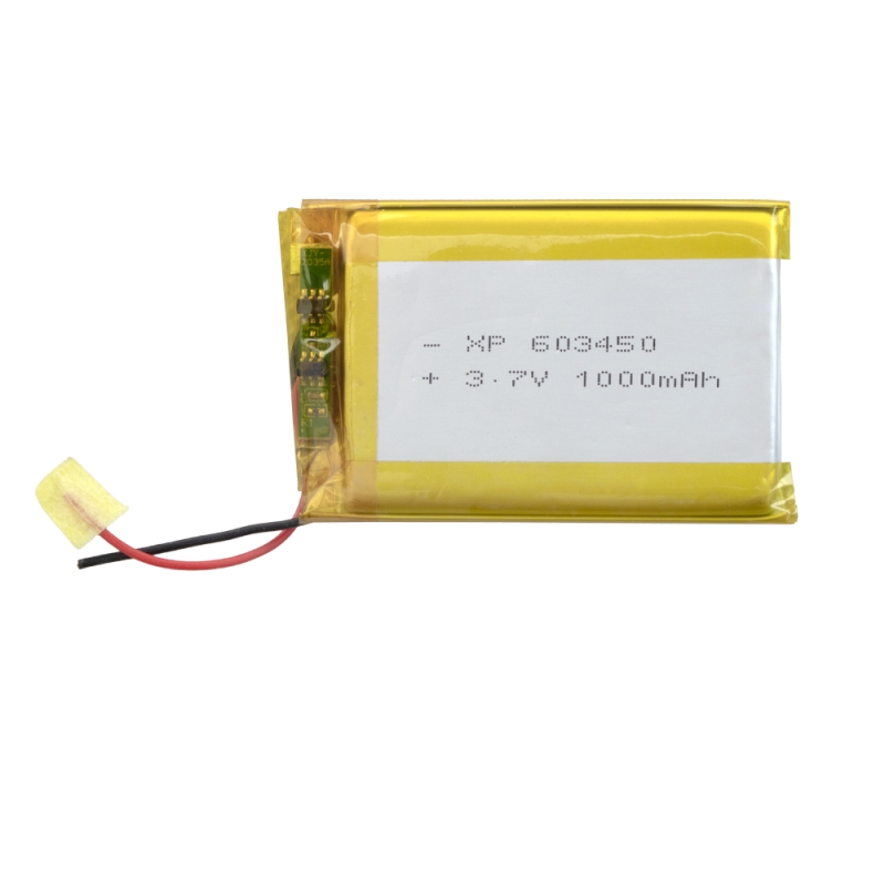 باتری لیتیوم پلیمر 3.7v ظرفیت 1000mAh کد 603450