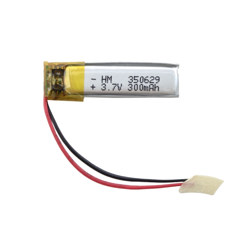 باتری لیتیوم پلیمر 3.7v ظرفیت 300mAh کد 350629