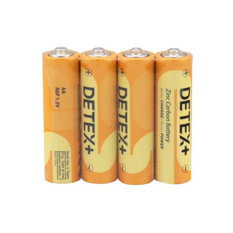 باتری قلمی Zinc Carbon چهارتایی مارک DETEX
