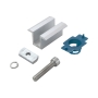 کلمپ میانی پنل خورشیدی (Mid Clamp Kit) به همراه مهره ریلی و گیره نگهدارنده پلاستیکی