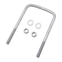 کرپی (U-Bolt) مربعی به همراه واشر و مهره