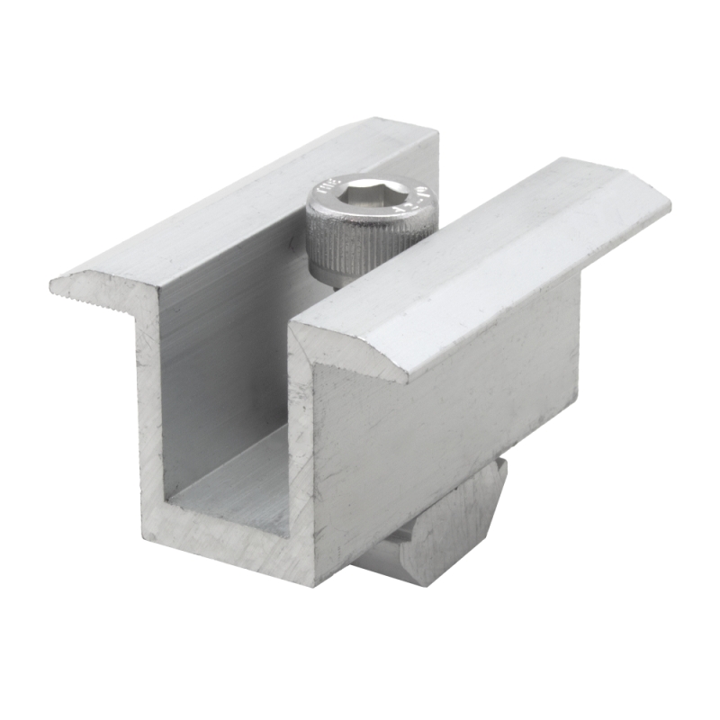 کلمپ میانی پنل خورشیدی (Mid Clamp Kit) به همراه مهره ریلی