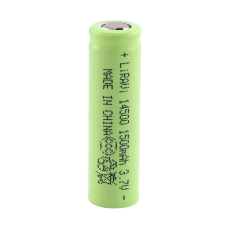 باتری لیتیوم یون 3.7v سایز 14500 1500mAh مارک LiRAVi