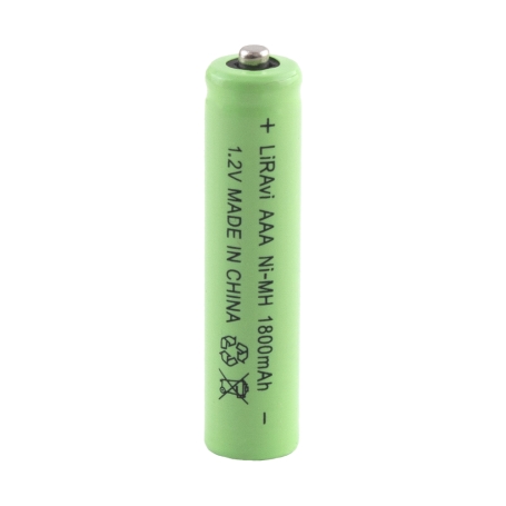 باتری شارژی نیکل-متال هیدرید 1.2V سایز 1800mAh AAA مارک LiRAVi