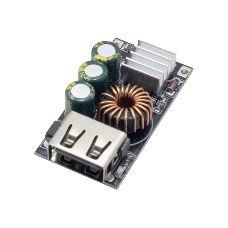 ماژول فست شارژ 30 وات با پشتیبانی پروتکل QC2.0 / QC3.0 دارای خروجی USB