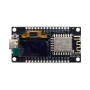 برد توسعه NodeMCU با نمایشگر دو رنگ OLED با هسته ESP-12F و مبدل CH340 دارای کانکتور USB Type-C