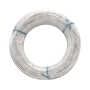 سیم افشان سایز 2x0.75 سفید دو رشته حلقه 100 متری