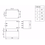 مبدل کاهنده روبردی ایزوله 220AC to 5VDC 1A مدل WD-5W05 مارک WIDETECH
