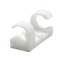 نگهدارنده کابل چسبی و پیچی سایز 16x32mm سفید 