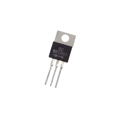 دوبل دیود شاتکی SR1660 16A-60V پکیج TO-220