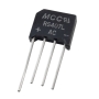 پل دیود 4A-1000V تخت شانه ای RS407L