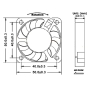 فن 12V ساده 5012 سایز 5x5