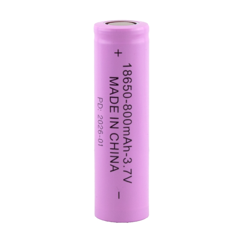 باتری لیتیوم یون 3.7v سایز 18650 800mAh سرتخت RSC