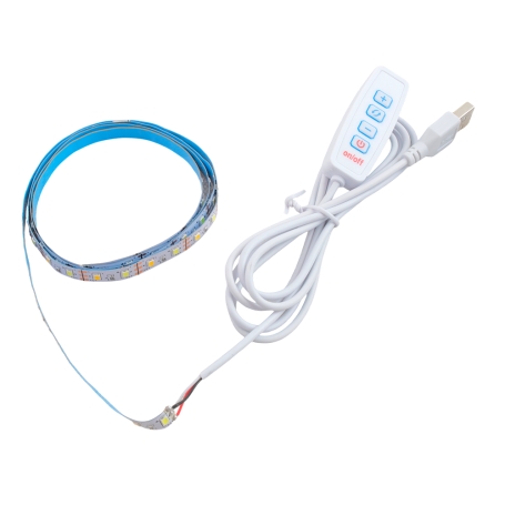LED نواری دو رنگ مهتابی - آفتابی 5 ولت دارای کنترلر بین راهی