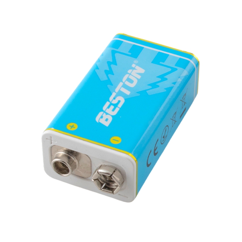 باتری کتابی 9 ولت لیتیوم یون قابل شارژ 400mAh مارک BESTON با ورودی USB Type-C
