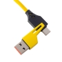 کابل شارژ فنری تبدیل شونده چهار کاره 65W