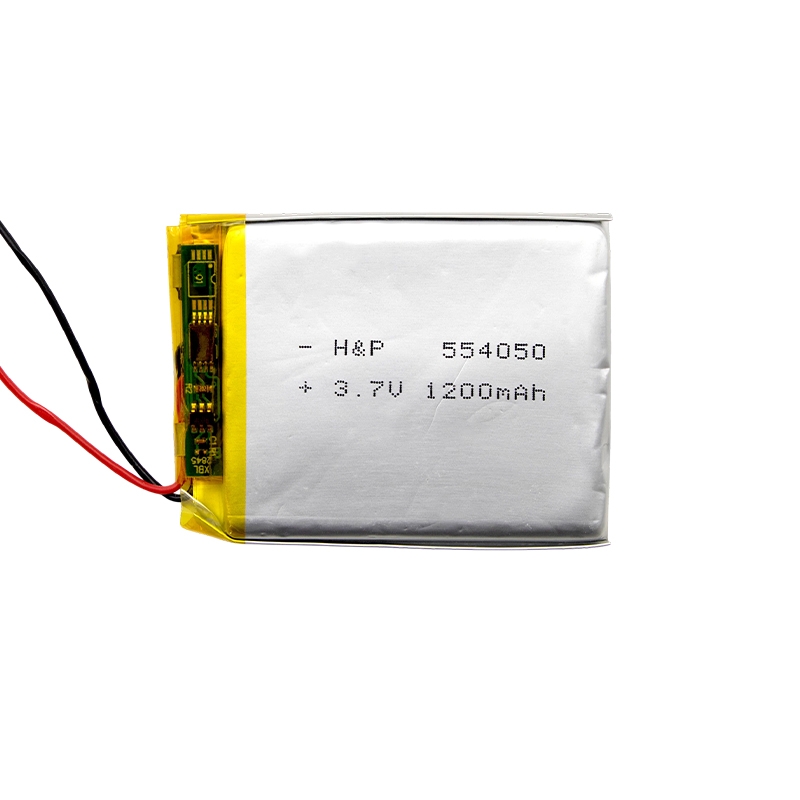 باتری لیتیوم پلیمر 3.7v ظرفیت 1200mAh کد 554050