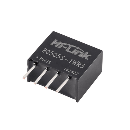 مبدل کاهنده روبردی ایزوله 5V به 5V توان 1W مدل B0505S-1WR3 مارک Hi-Link