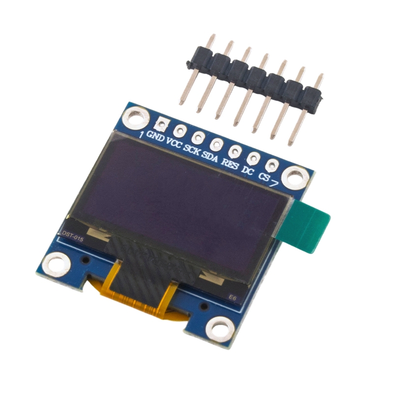 نمایشگر OLED آبی 0.96 اینچ رزولوشن 128×64 رابط SPI