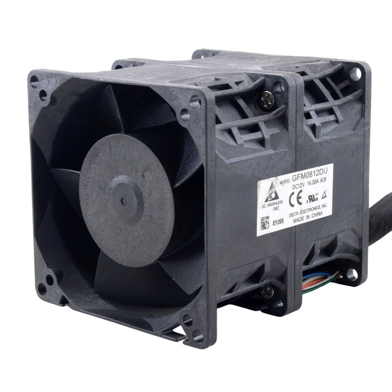 جت فن دوبل 12V-14A سایز 8x8cm مدل GFC0812DU مارک DELTA