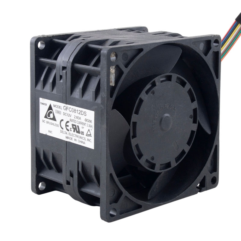 جت فن دوبل 12V سایز 8x8cm مدل GFC0812DS مارک DELTA