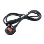 کابل برق پاور لپ تاپی انگلیسی فیوزدار مرغوب تمام مسی 0.75×3 طول 1.8 متر