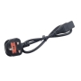 کابل برق پاور کامپیوتری Type G فیوزدار مرغوب تمام مسی 0.75×3 طول 0.5 متر