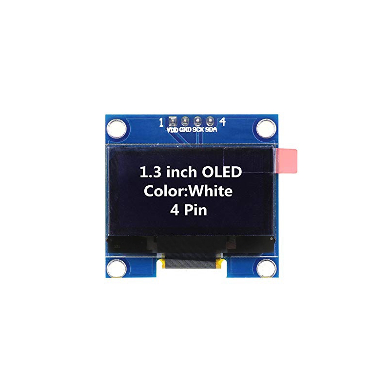 ماژول OLED 1.3 inch 128x64 سفید دارای رابط I2C