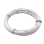 سیم افشان سایز 1x0.5 سفید حلقه 100 متری