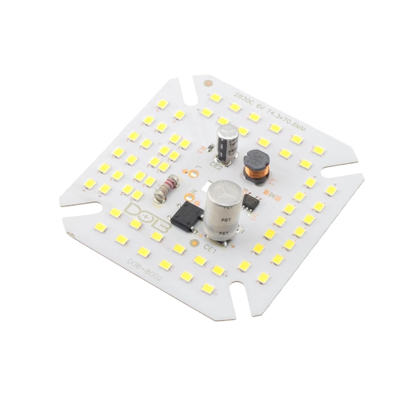 LED DOB سفید مهتابی 220VAC 60W دارای مدار محافظتی Anti Surge سایز 74.3x70.6mm