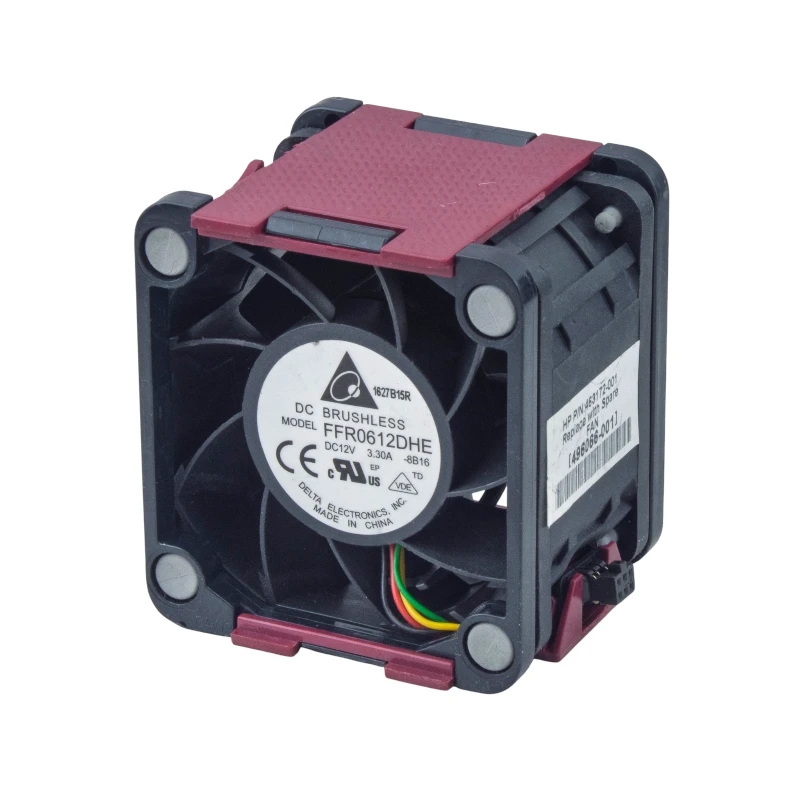 جت فن 12V-3.3A قاب دار سایز 6x6x3.8cm مارک DELTA ELECTRONICS مدل FFR0612DHE