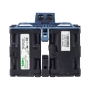جت فن دوبل 12V-0.9A قاب دار دوتایی سایز 4x4x5.6cm مارک Nidec مدل R40W12BS3CA