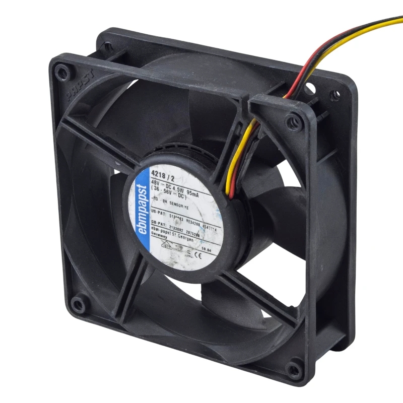 جت فن بلبرینگی 48V-4.5W آلمانی سایز 11.9x11.9x3.8cm سری 4200 مارک ebm-papst
