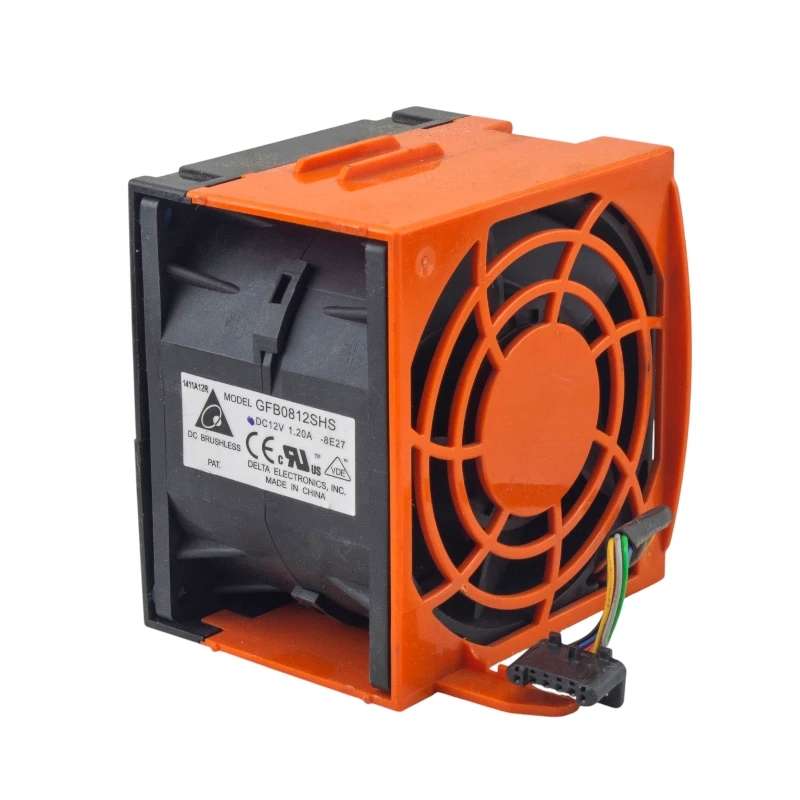 جت فن دوبل 12V-1.20A قاب دار سایز 8x8x5.6cm مارک DELTA ELECTRONICS مدل GFB0812SHS