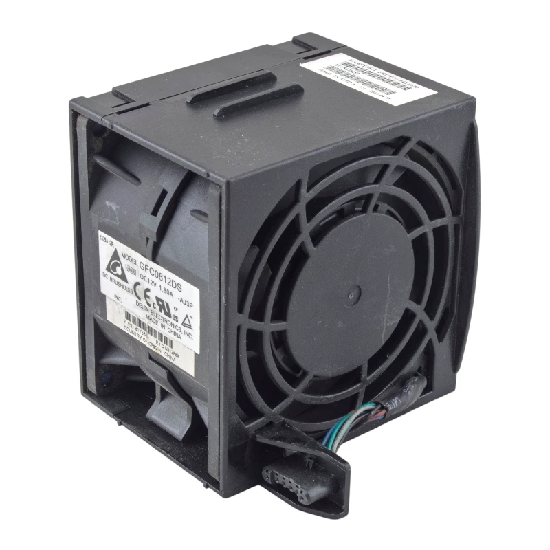 جت فن دوبل 12V-1.8A قاب دار سایز 8x8x5.6cm مارک DELTA ELECTRONICS مدل GFC0812DS