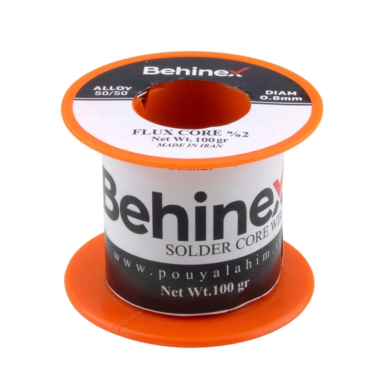 سیم لحیم 0.8mm 100gr مارک بهینکس Behinex آلیاژ 50/50