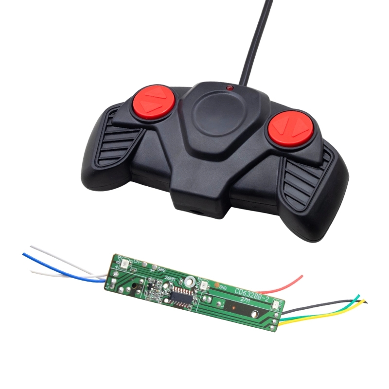 گیرنده و ریموت کنترل 4 کانال رادیویی 27MHz با خروجی کنترل موتور 1A