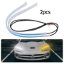 چراغ LED ابرویی دی لایت خودرو 30cm دو رنگ نارنجی و سفید - جفت