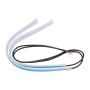 چراغ LED ابرویی دی لایت خودرو 30cm دو رنگ نارنجی و سفید - جفت