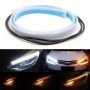 چراغ LED ابرویی دی لایت خودرو 30cm دو رنگ نارنجی و آبی یخی - جفت