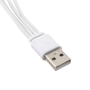 کابل شارژ چندکاره USB به 4 کانکتور Micro-usb/Mini-usb/30Pin و سوزنی طول 20cm