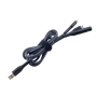 کابل شارژ کنفی چندکاره USB به Micro-usb/Lightning و فندک الکترونیکی المنتی طول 1m