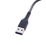 کابل شارژ کنفی چندکاره USB به Micro-usb/Lightning و فندک الکترونیکی المنتی طول 1m