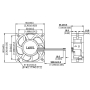 فن براشلس 12V-0.50A سایز 6X6X2.5cm مارک YaLn مدل D60BV-12