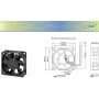 فن براشلس 12V-0.07A سایز 6X6X2.5cm مدل AG0612DB مارک ADDA