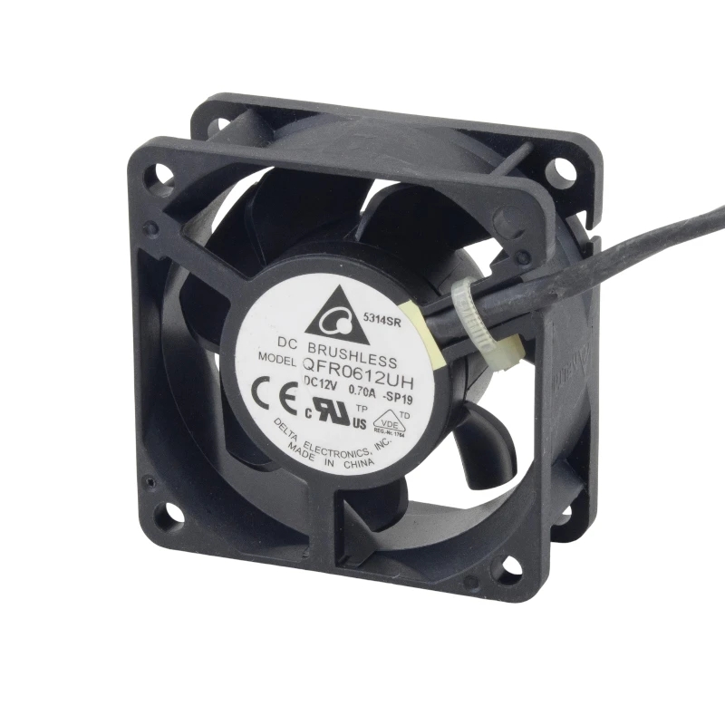 جت فن 12V-0.7A سایز 6X6X2.5cm مارک DELTA ELECTRONICS مدل QFR0612UH