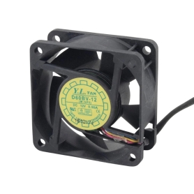 فن براشلس 12V-0.50A سایز 6X6X2.5cm مارک YaLn مدل D60BV-12