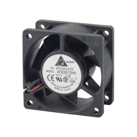 فن براشلس 12V سایز 6X6X2.5cm مدل AFB0612 سری H مارک DELTA ELECTRONICS